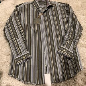 Thomas Dean dress shirt 10/12 (kt3)